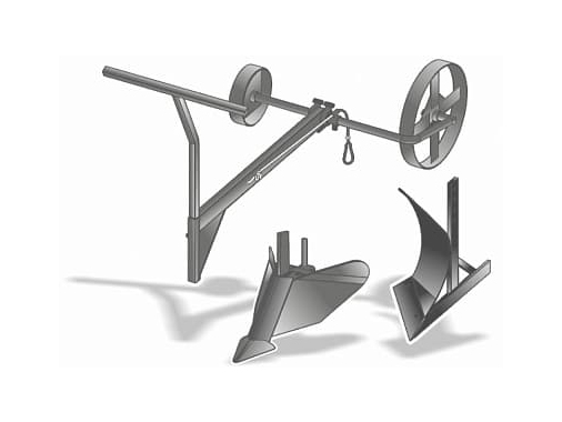 Комплект навесного оборудования Forza к мотолебедке КПО (плуг, окучник, руль)